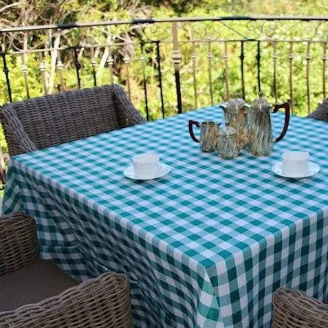 Square Checkered Tablecloth, Gingham Tablecloths