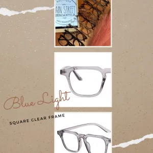 Square clear frame