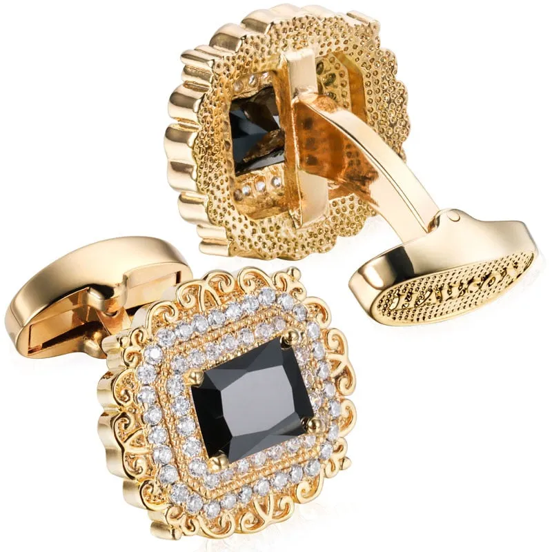 Square Crystal Cufflinks