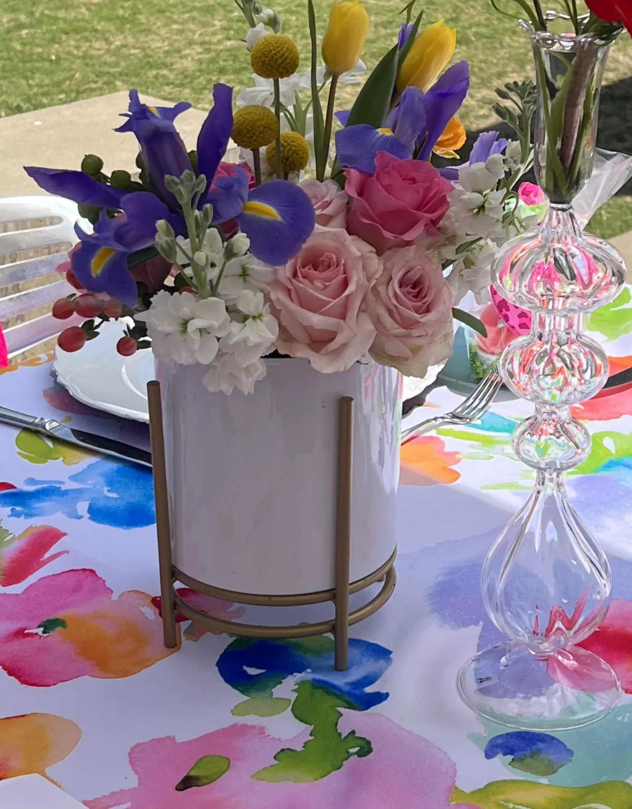 Square Floral Tablecloths