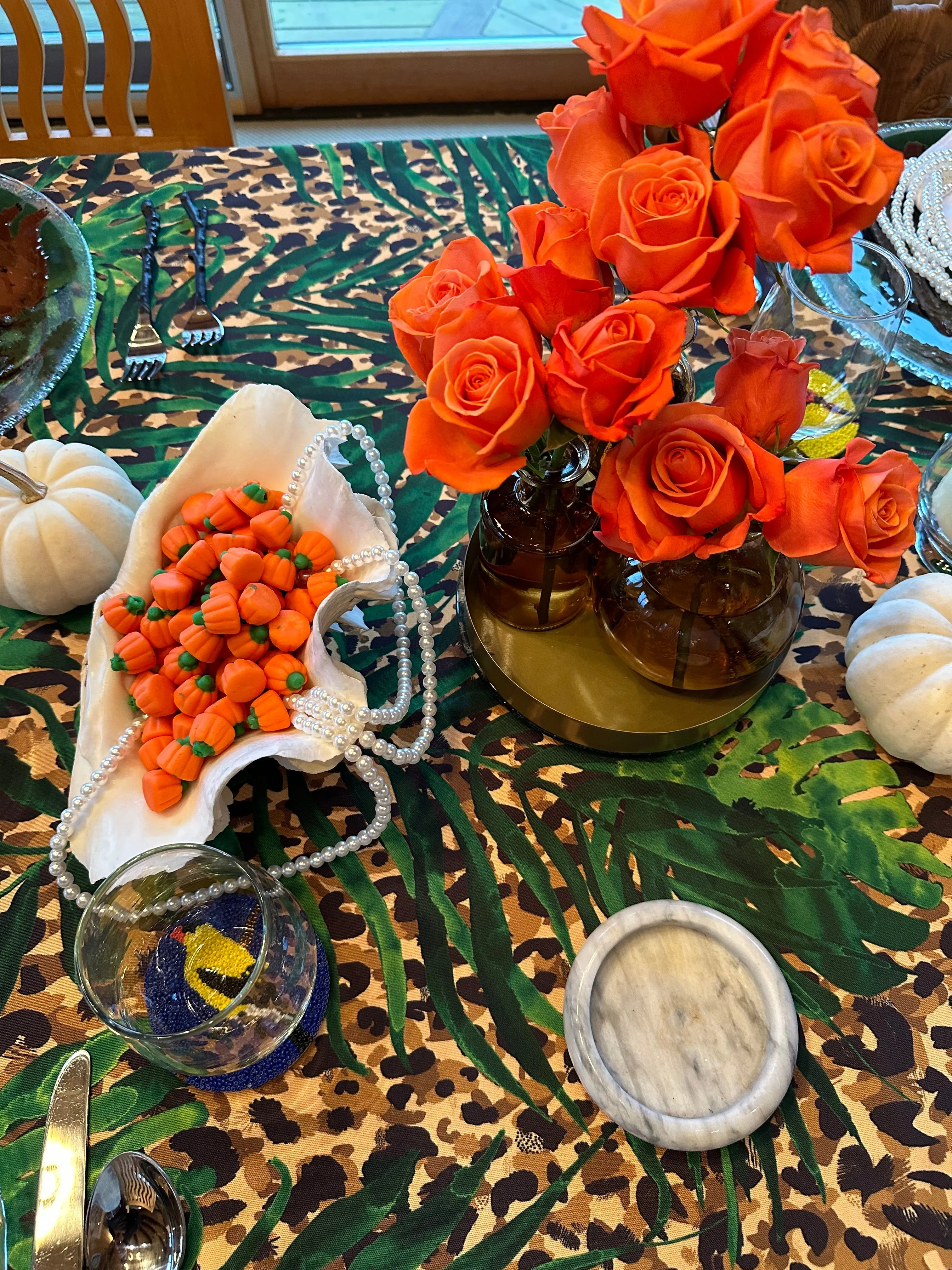 Square Floral Tablecloths