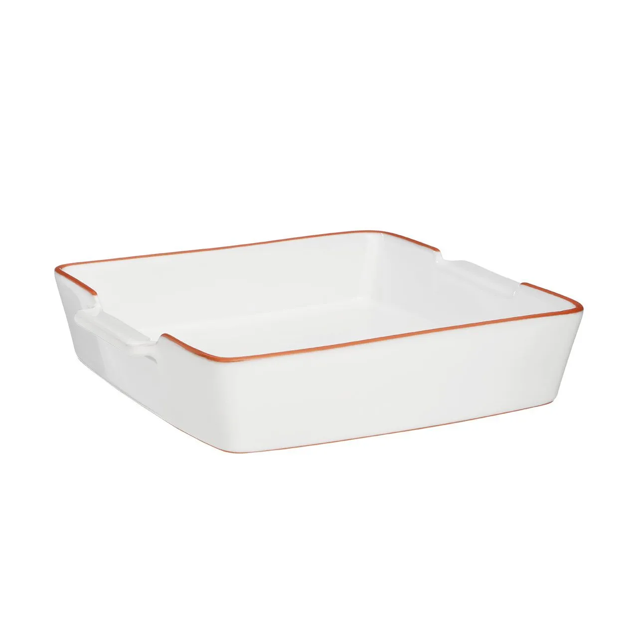 Square Glazed Terracotta Baking Dish