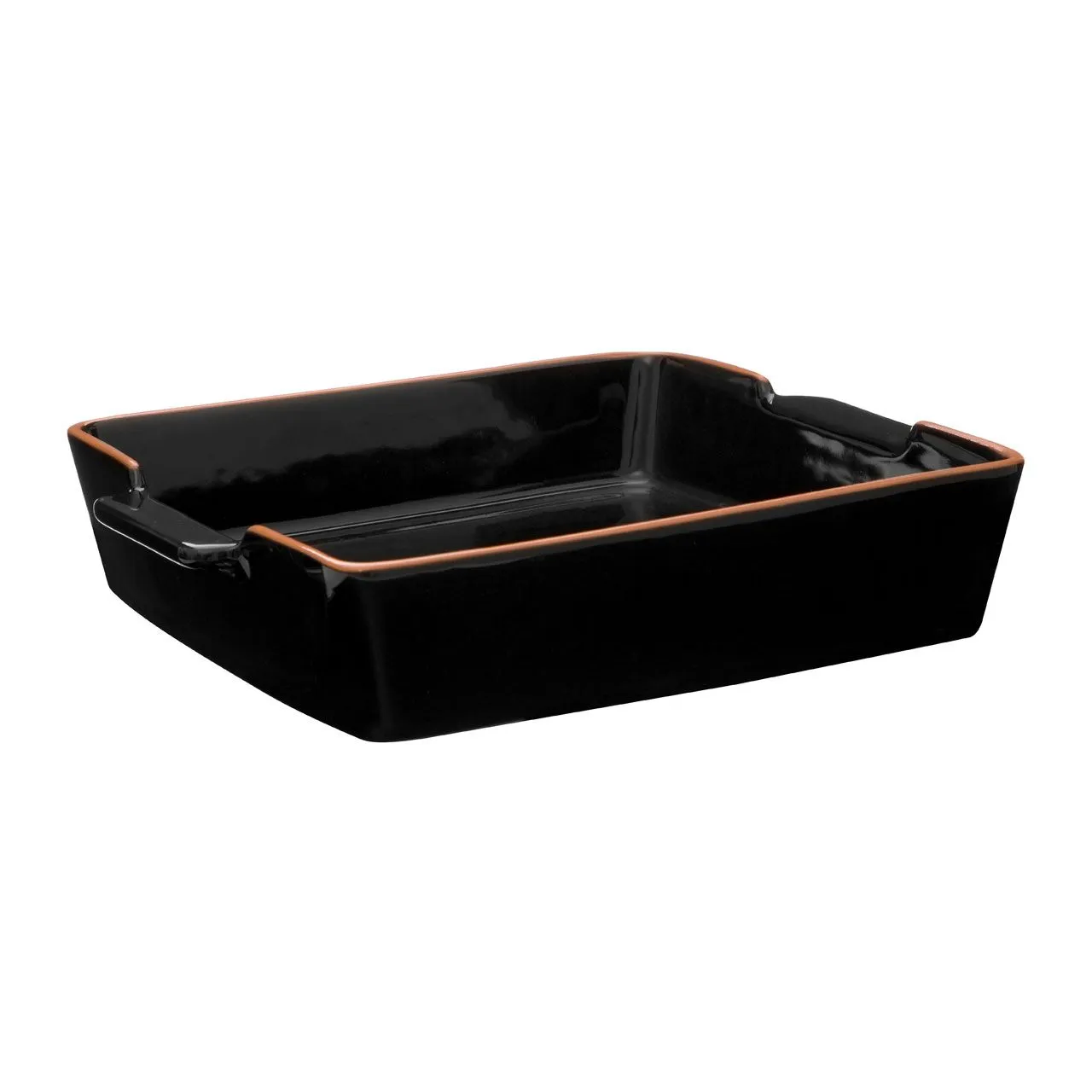 Square Glazed Terracotta Baking Dish