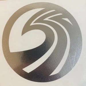 SSS - OG Wave Transfer Sticker - 4.25" - Chrome