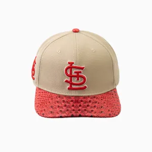 St. Louis Cardinals MLB Leather Visor Strapback Hat