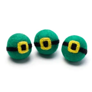 St. Patrick's Felt Leprechaun Buckle Ball Shape