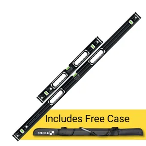 Stabila Dark Shadow 24" & 48" 196 Series Level Set