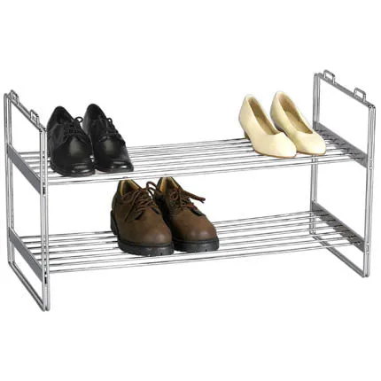 Stackable 2-Tier Shoe Rack