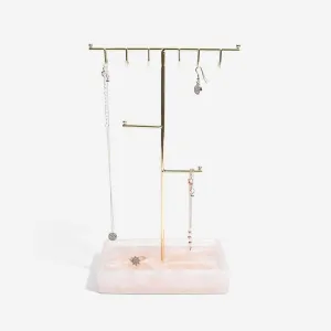 Stackers Classic T-Bar Jewellery Stand Rose Quartz