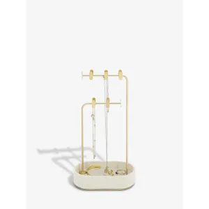 Stackers Multi Hook Jewellery Stand Oatmeal Linen