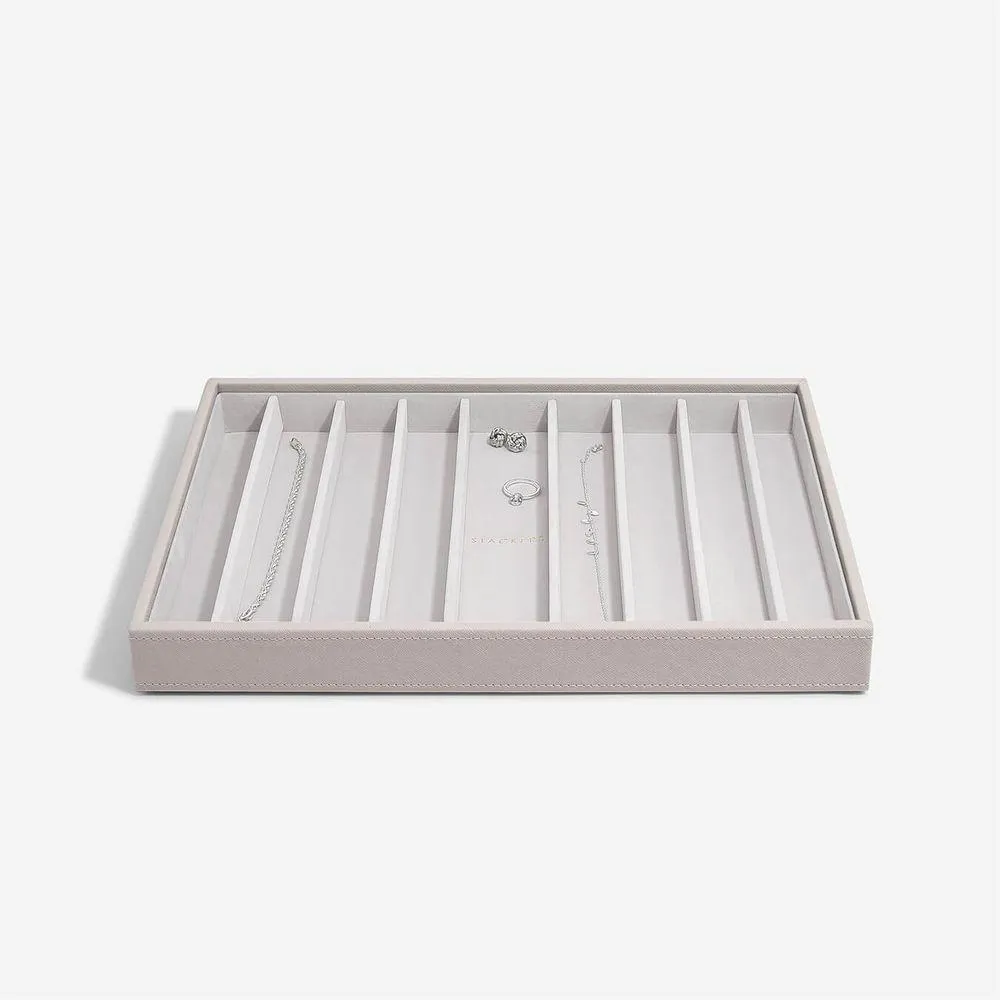 Stackers Supersize 9 Compartment Jewellery Tray Taupe