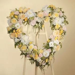 Stacy K Floral | Pastel Heart Wreath