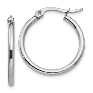 Stainless Steel Hoop Earrings 23MM Diameter