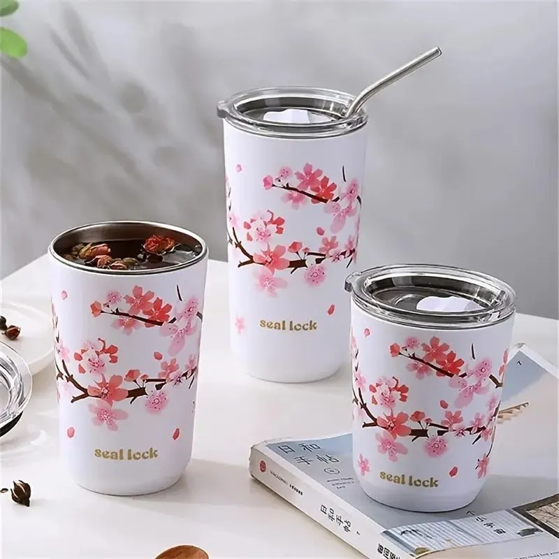 Stainless Steel Insulated Cup with Straw