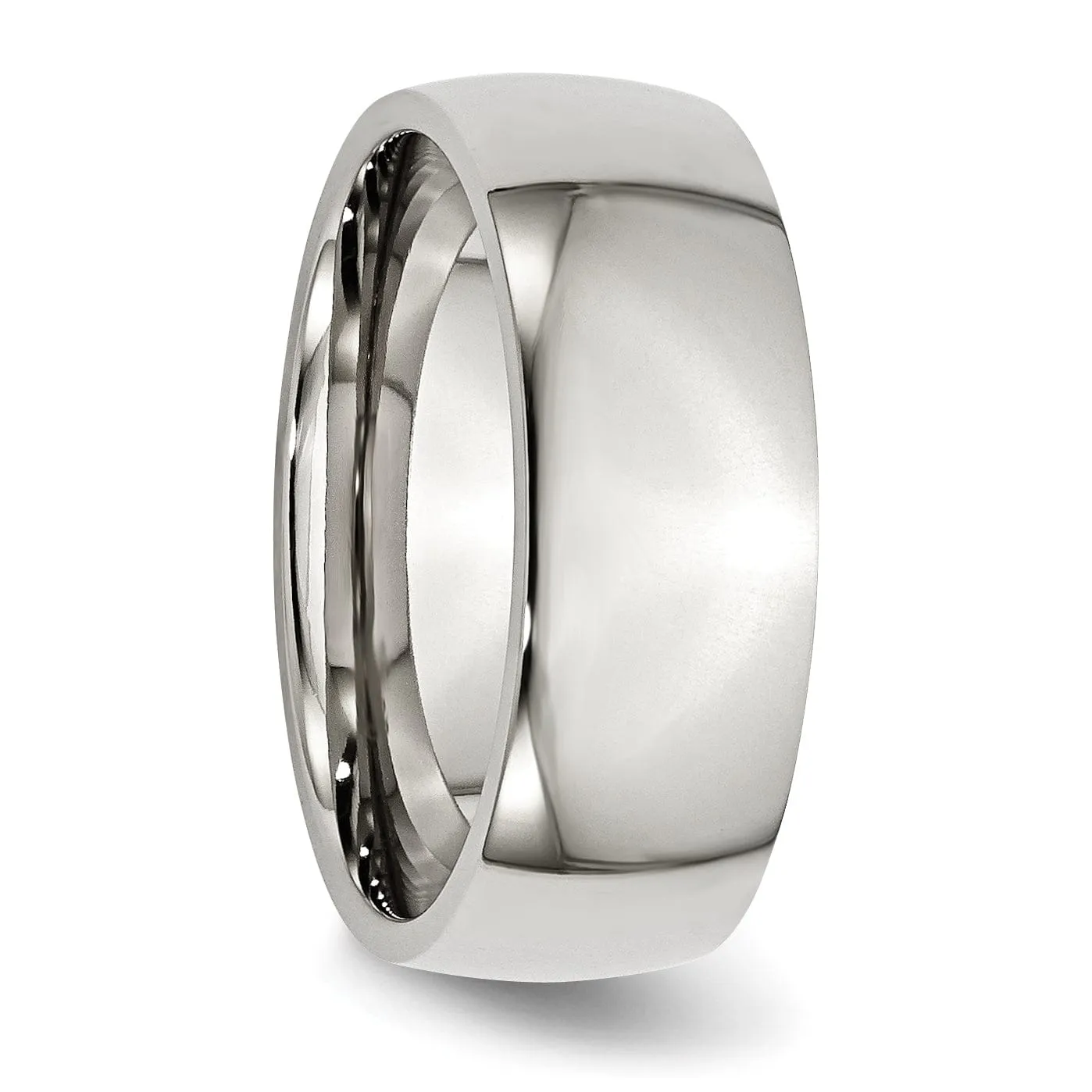 Stainless Steel Polished 8MM Band Ring