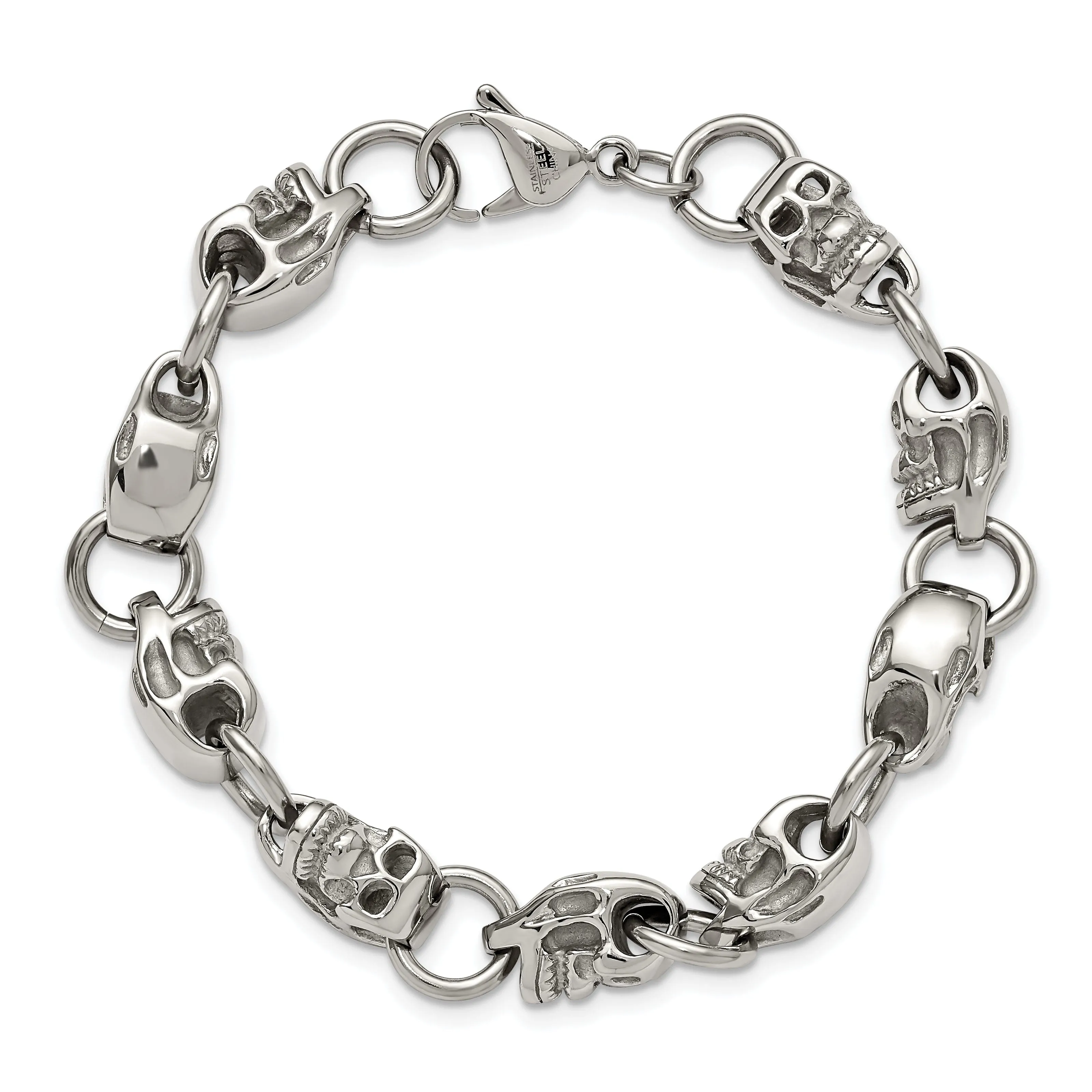 Stainless Steel Skull Bracelet