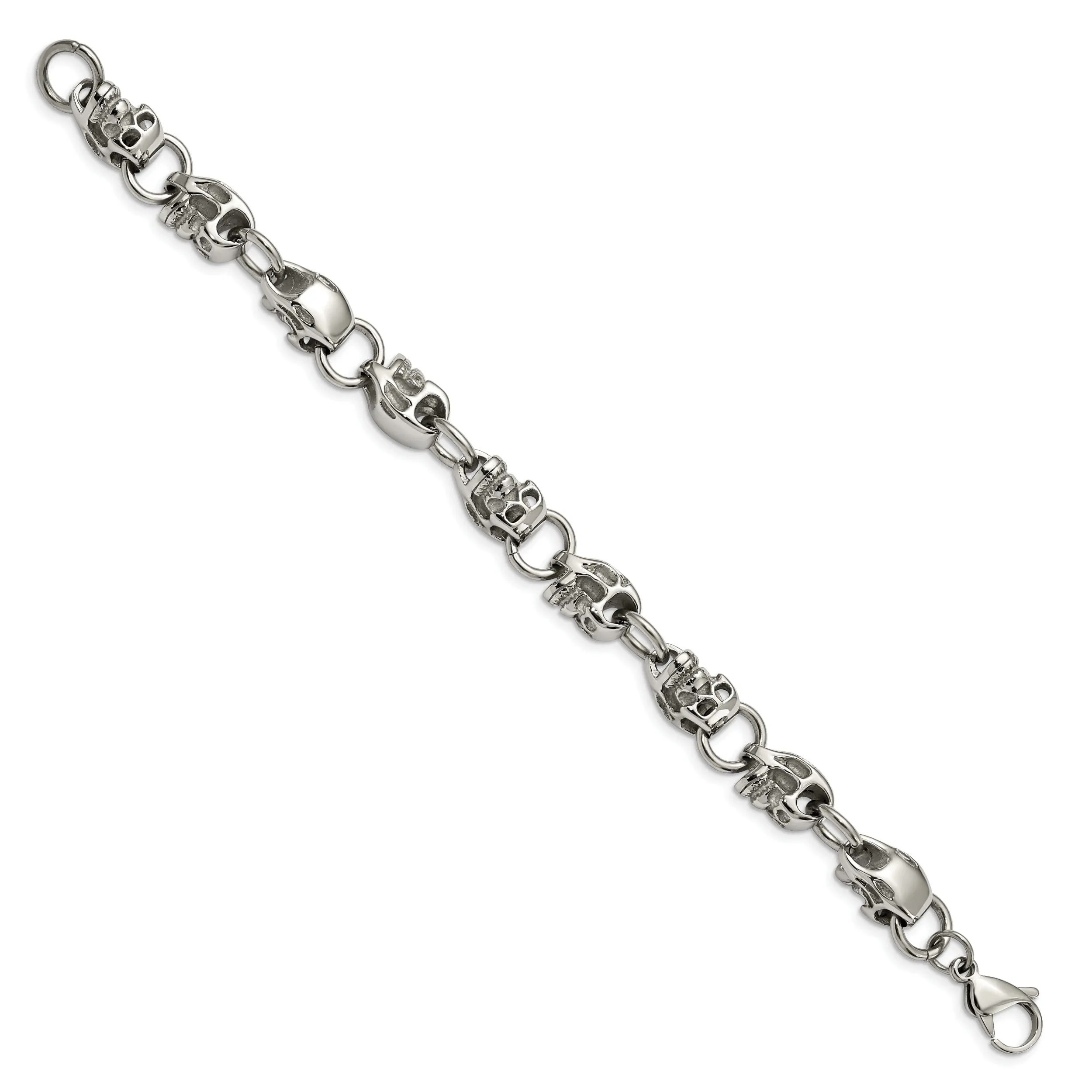 Stainless Steel Skull Bracelet