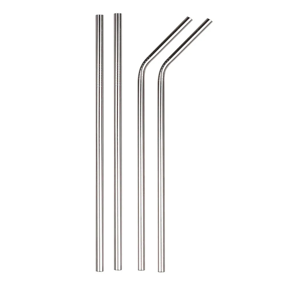 Stainless Steel Straw (2 Straight Straw  2 Bent Straw)