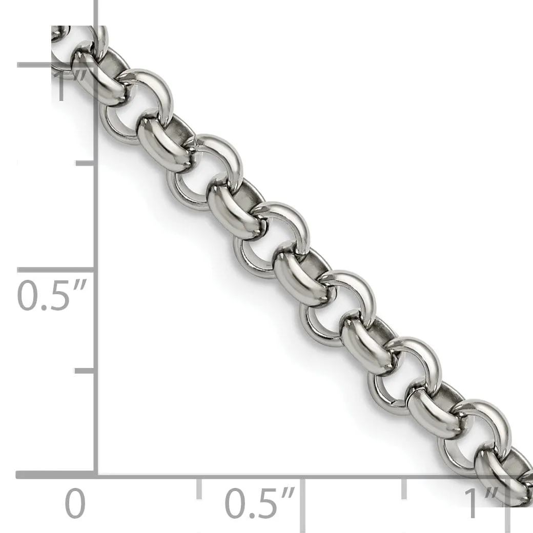 Staless Steel Rolo Chain 6MM