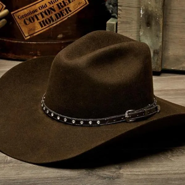 Stamped Western Felt 100X Wool Hat - The Harley