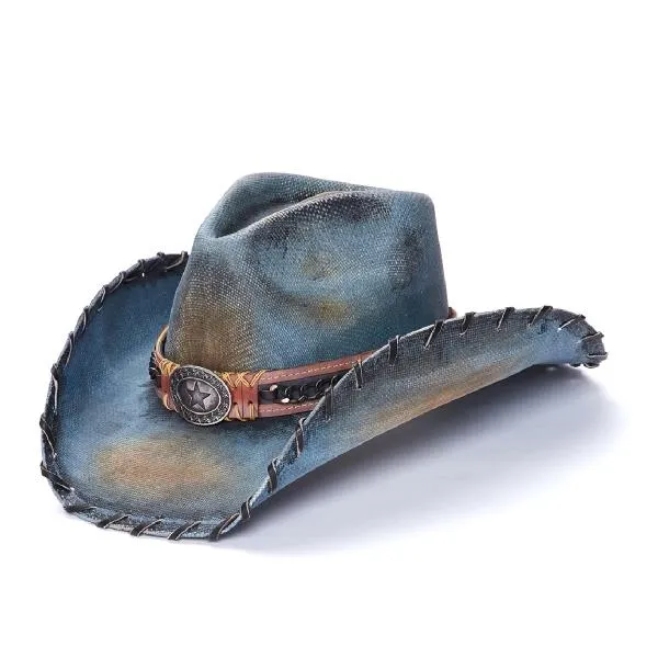 Stampede Blue Western Hat - Blue Denim