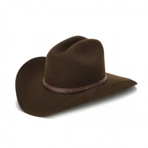 Stampede Felt 100X Western Hat - The Wyoming in Black, Brown