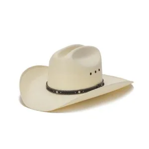 Stampede White Western Straw Hat- The Charlie