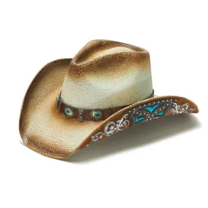 Stampede Women's Straw Cowboy Hat - Desperado Jewel