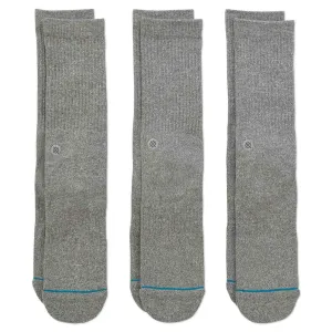 Stance Icon of Socks - Grey Heather (3 Pack)