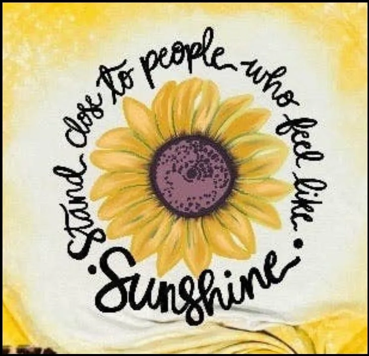 Stand close to people who feel like sunshine - graphic tee