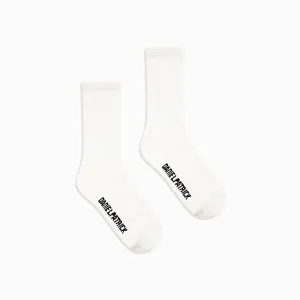 standard sock / cream   black