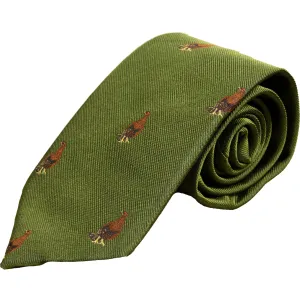 Standing Grouse Silk Sporting Tie