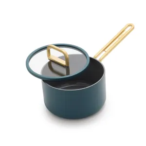 Stanley Tucci™ Ceramic Nonstick 2-Quart Saucepan with Lid | Venetian Teal