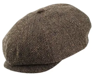 Stanton Tommy Flat Cap - Brown