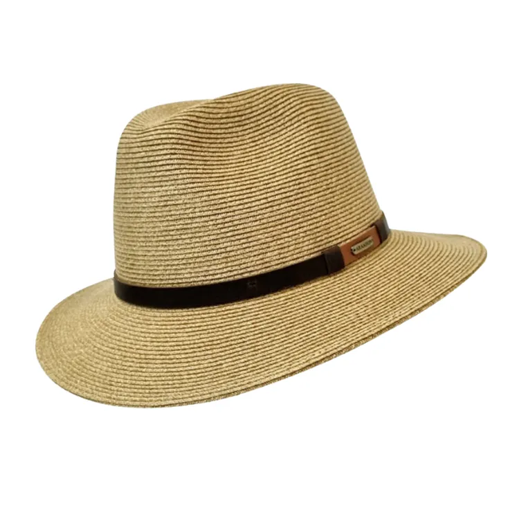 Stanton Ventura Toyo Braided Fedora - Tan