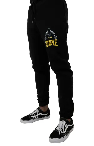 Staple Design x Batman Fleece Graphic Sweatpants - Black