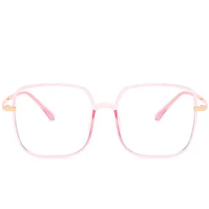 Star - Fashion Blue Light Blocking Computer Reading Gaming Glasses - Transparent Pink