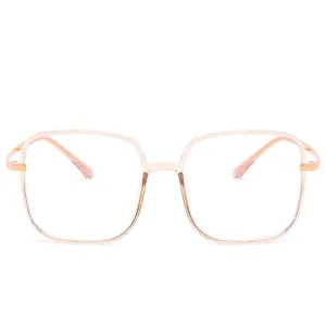 Star - Fashion Blue Light Blocking Computer Reading Gaming Glasses - Transparent Tea