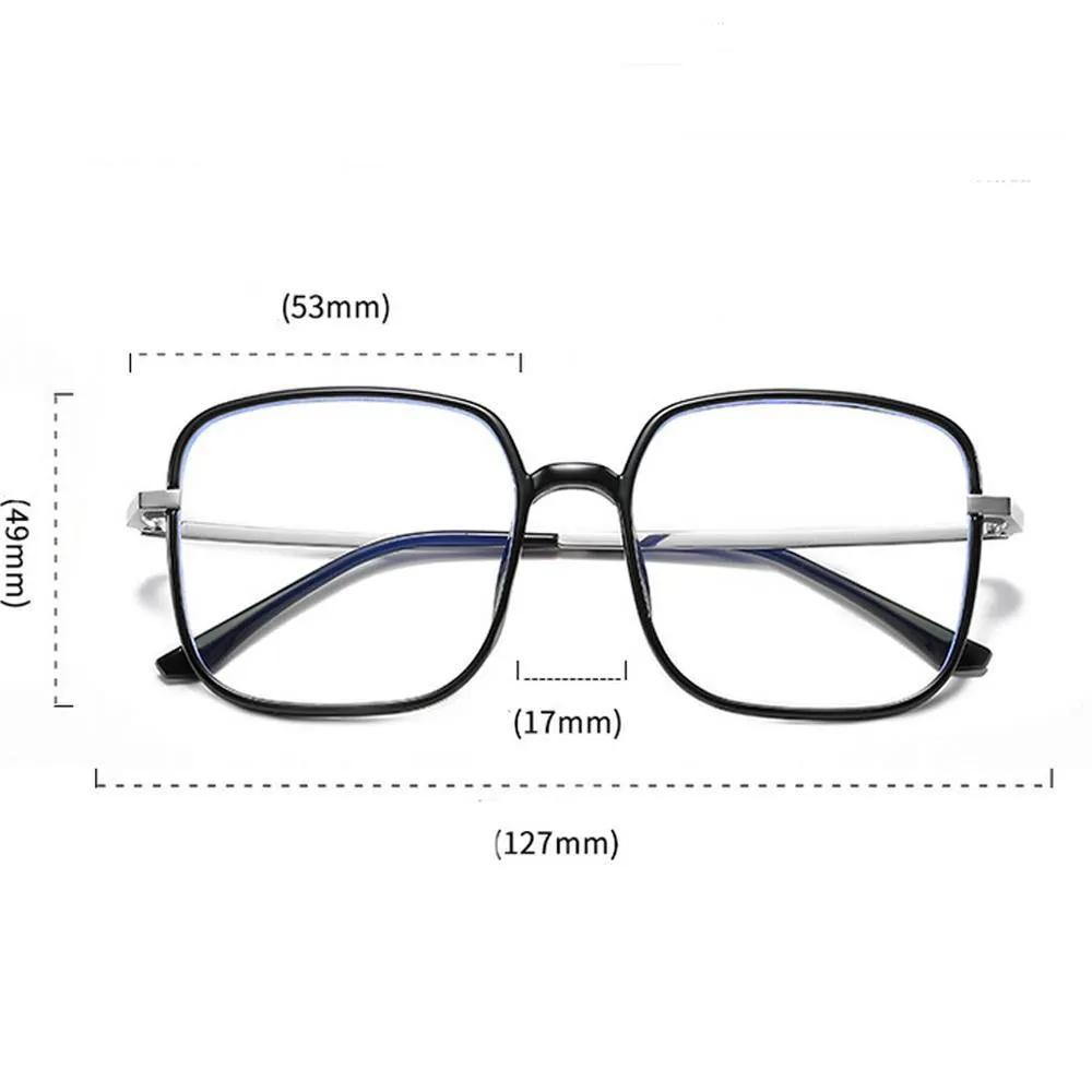 Star - Fashion Blue Light Blocking Computer Reading Gaming Glasses - Transparent Tea