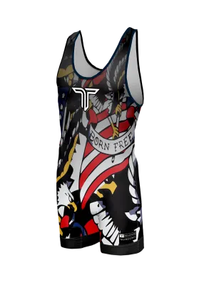 Star Spangled Wrestling Singlet