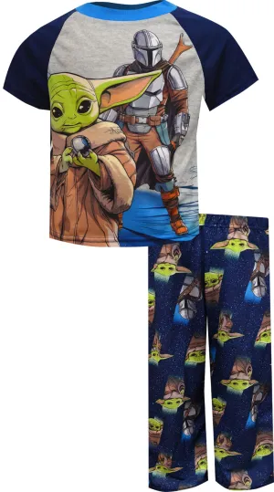 Star Wars Grogu and the Mandalorian Pajama Set