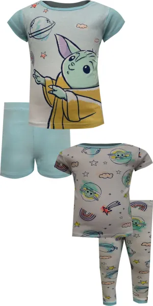 Star Wars Mandalorian Child Stars 4 Pc Cotton Pajamas