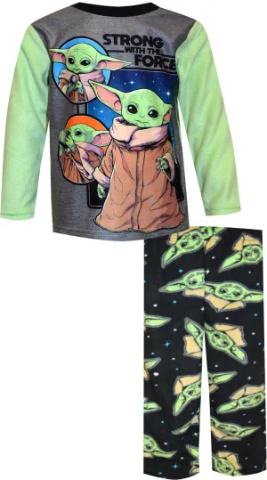 Star Wars Mandalorian Grogu Strong with the Force Pajamas