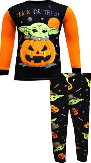 Star Wars Mandalorian Grogu Trick or Treat Toddler Pajamas