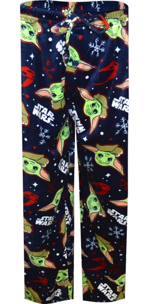 Star Wars Mandalorian Winter Night Silky Fleece Lounge Pant