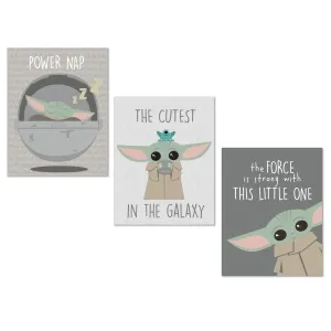 Star Wars The Child 3-Piece Unframed Wall Art