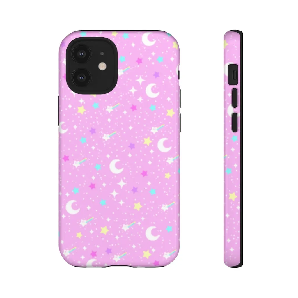 Starry Glitter Pink Tough Phone Case