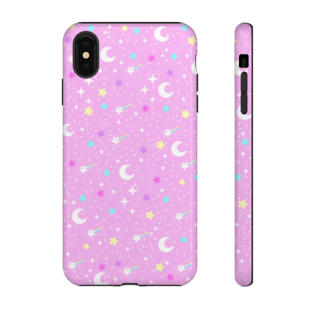 Starry Glitter Pink Tough Phone Case