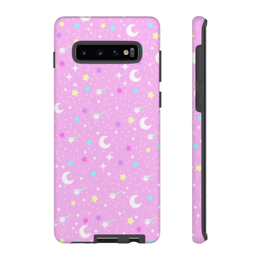 Starry Glitter Pink Tough Phone Case