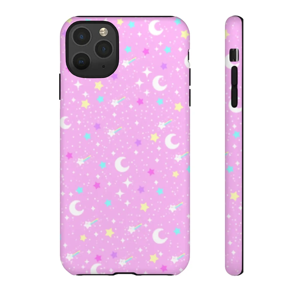 Starry Glitter Pink Tough Phone Case